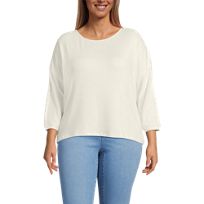 売れ筋商品|||ランズエンド カットソー トップス レディース Plus Size Supima Boatneck Top Fresh ivory Women's Supima Boatneck Top | Lands' End