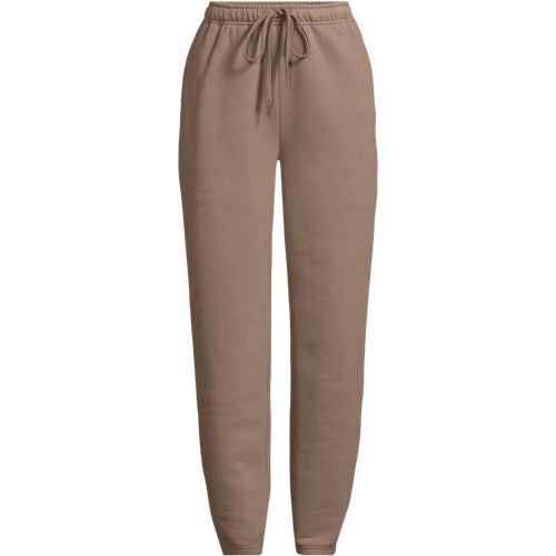 Serious Sweats Joggers, Women, size: XS, petite, Brown, Cotton-blend/Poly-blend, by Lands' End