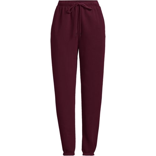 Serious Sweats Joggers, Women, size: S, petite, Red, Cotton-blend/Poly-blend, by Lands' End