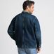 Men's Blanket Lined Denim Jacket With Corduroy Collar, Back