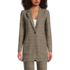 Women's Brushed Flannel Longline Blazer, Front