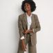 Women's Brushed Flannel Longline Blazer, alternative image