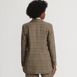 Women's Brushed Flannel Longline Blazer, Back