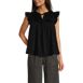 Women's Split Neck Satin Ruffle Blouse, alternative image