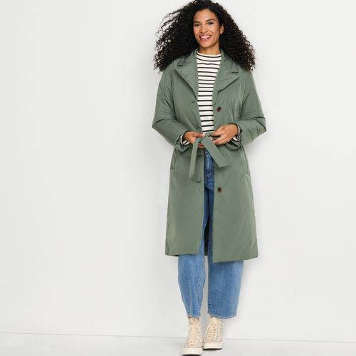 Women's Insulated Commuter Trench Coat | Lands' End