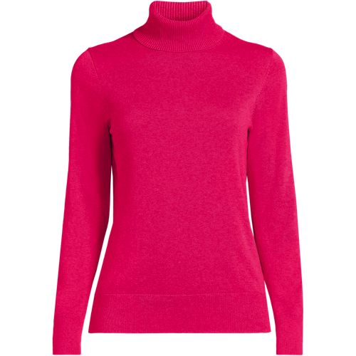 Women's Fine Gauge Cotton Turtleneck Sweater - image 2