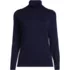 Women's Plus Size Fine Gauge Cotton Turtleneck Sweater, Front