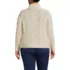 Women's Plus Size Drifter Cable Turtleneck Sweater, Back