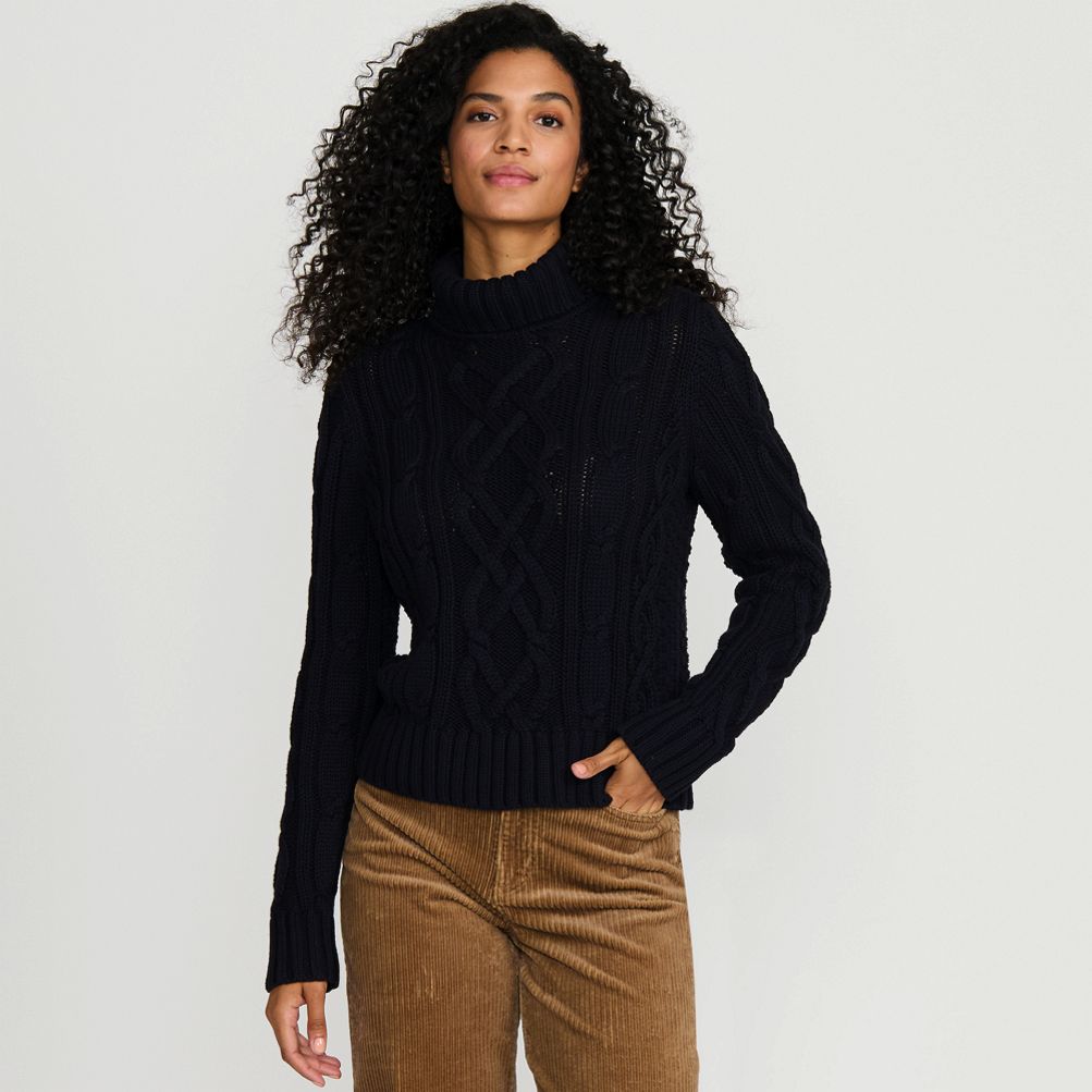 Lands end turtleneck sweater store