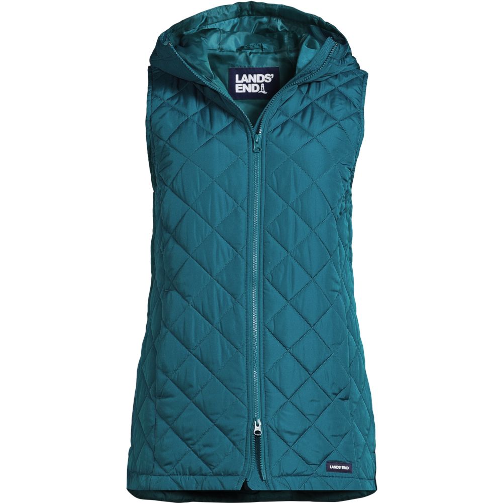 Women's FeatherFree Insulated Hooded Vest | Lands' End
