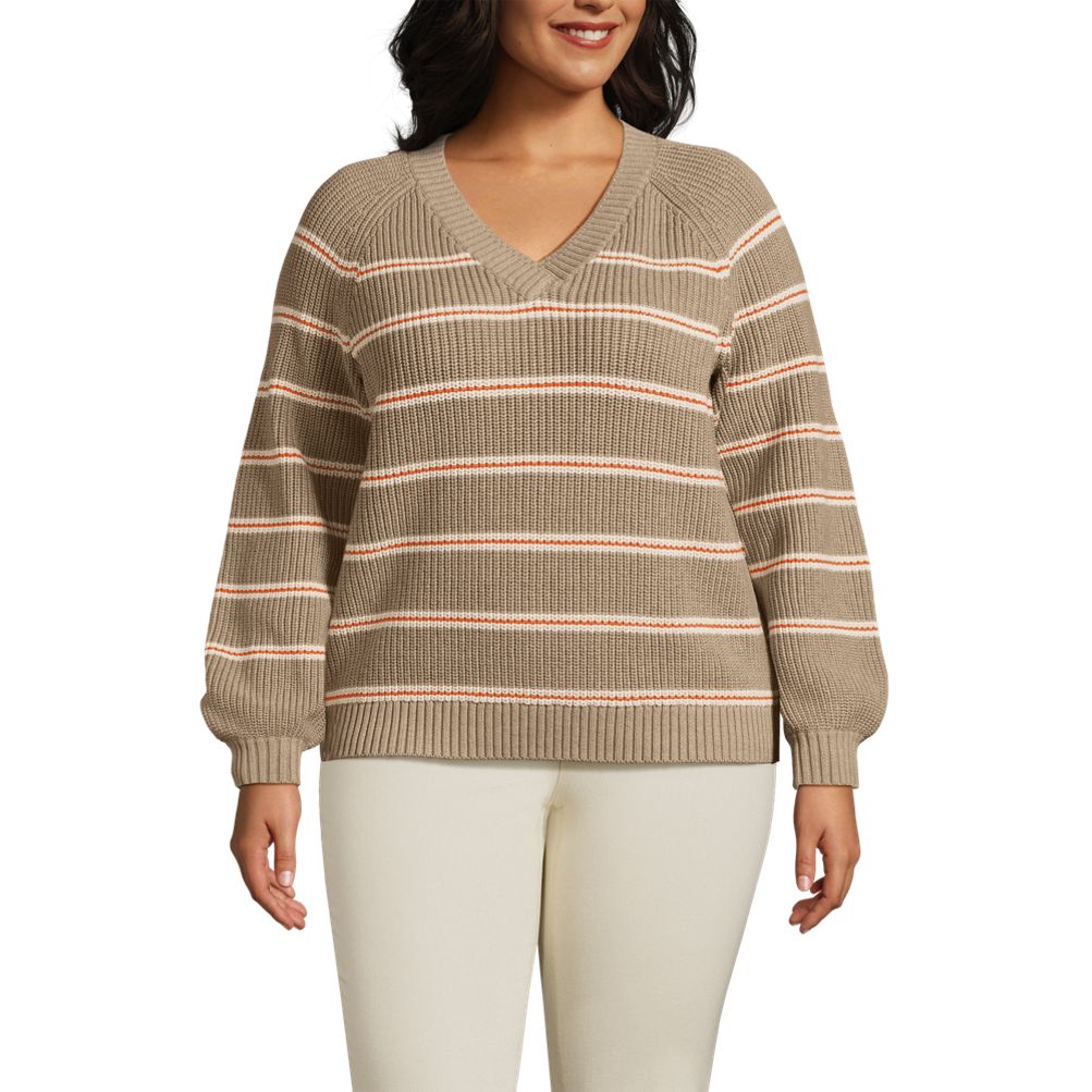 Women's Plus Size Drifter Balloon Sleeve Sweater | Lands' End