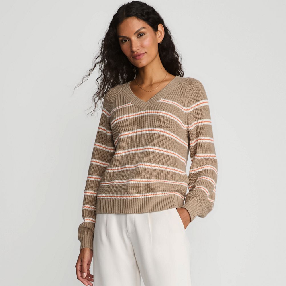 トップス ENFOLD LAYERED BALLOON-SLEEVE PULLOVER Madewell Cayden Pointelle Balloon-Sleeve Pullover Sweater