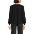 Women's Long Sleeve Lightweight Jersey Pintuck Embroidery Top, Back