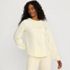 Women's Long Sleeve Lightweight Jersey Pintuck Embroidery Top, Front