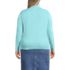 Women's Plus Size Fine Gauge Cotton Turtleneck Sweater, Back