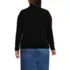 Women's Plus Size Fine Gauge Cotton Turtleneck Sweater, Back