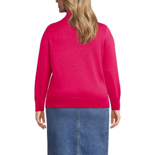 Women's Fine Gauge Cotton Turtleneck Sweater - image 3