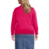 Women's Plus Size Fine Gauge Cotton Turtleneck Sweater, Back