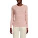 Women's Lightweight Waffle Long Sleeve Crew Neck T-Shirt, Front