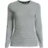 Women's Plus Size Lightweight Waffle Long Sleeve Crew Neck T-Shirt, Front