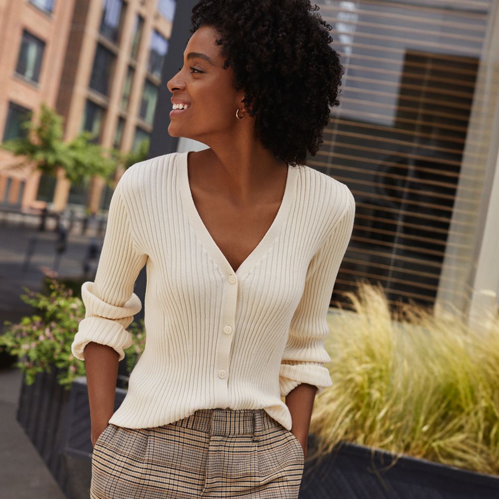 Lands end women's cotton sweaters store