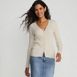 Women's Fine Gauge Cotton Cardigan Sweater, Front