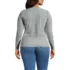 Women's Plus Size Lightweight Waffle Long Sleeve Crew Neck T-Shirt, Back