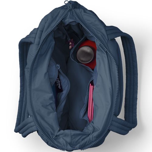 Lands' End Ultraleichte Verstaubare Stepptasche Wanderweight, Damen, Größe:null Regular, Blau, Nylon, By Lands' End 