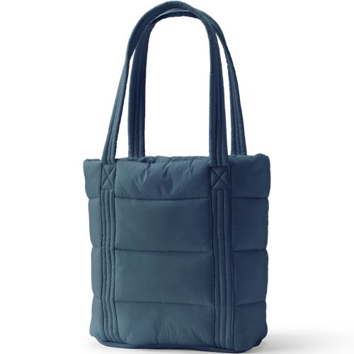  Lands' End Ultraleichte Verstaubare Stepptasche Wanderweight, Damen, Größe:null Regular, Blau, Nylon, By Lands' End 