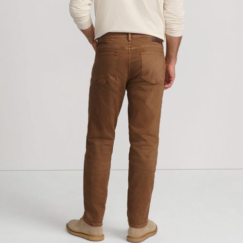  Lands' End Stretch-jeans Mit Flanellfutter Im Classic Fit, Herren, Größe:48-50 76 Regular, Beige, Baumwoll-mischung, By Lands' End 