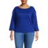 Women's Plus Size 3/4 Bell Sleeve Supima T-shirt, Front