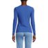 Women's Lightweight Waffle Long Sleeve Notch Neck T-Shirt, Back