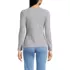 Women's Lightweight Waffle Long Sleeve Notch Neck T-Shirt, Back