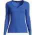 Women's Lightweight Waffle Long Sleeve Notch Neck T-Shirt, Front
