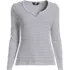 Women's Plus Size Lightweight Waffle Long Sleeve Notch Neck T-Shirt, Front