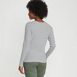 Women's Lightweight Waffle Long Sleeve Notch Neck T-Shirt, Back