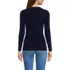 Women's Long Sleeve Micro Rib T-Shirt, Back