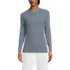 Women's Long Sleeve Micro Rib T-Shirt, Front