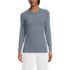 Women's Long Sleeve Micro Rib T-Shirt, Front