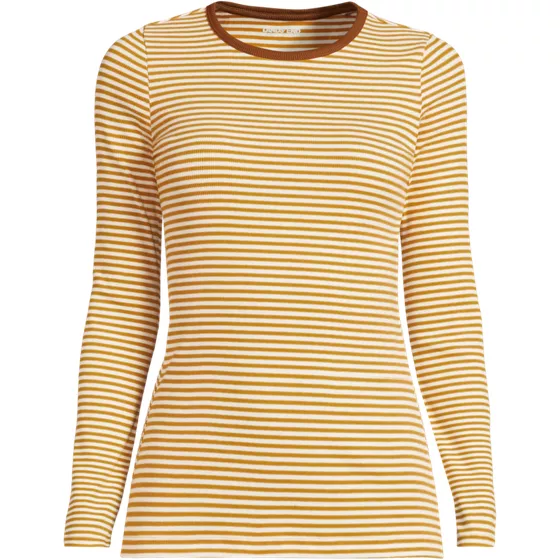 Women's Long Sleeve Micro Rib T-Shirt - primary