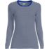Women's Plus Size Long Sleeve Micro Rib T-Shirt, Front