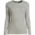 Women's Plus Size Long Sleeve Micro Rib T-Shirt, Front