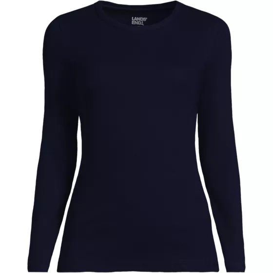 Women's Long Sleeve Micro Rib T-Shirt - primary