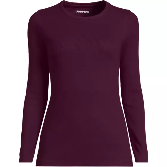 Women's Long Sleeve Micro Rib T-Shirt - primary