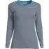 Women's Long Sleeve Micro Rib T-Shirt, Front
