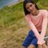 Women's Long Sleeve Micro Rib T-Shirt, alternative image