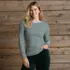 Women's Long Sleeve Micro Rib T-Shirt, alternative image
