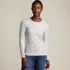 Women's Long Sleeve Micro Rib T-Shirt, Front