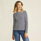 Women's Long Sleeve Micro Rib Crew