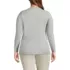 Women's Plus Size Long Sleeve Micro Rib T-Shirt, Back